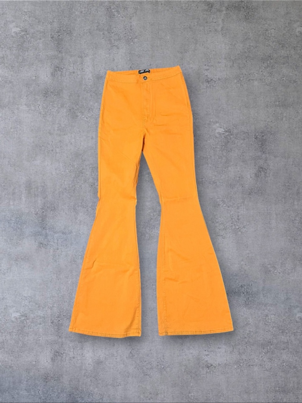 Orange High Waisted Bell Bottom Flare JC JO Sz XL Pants